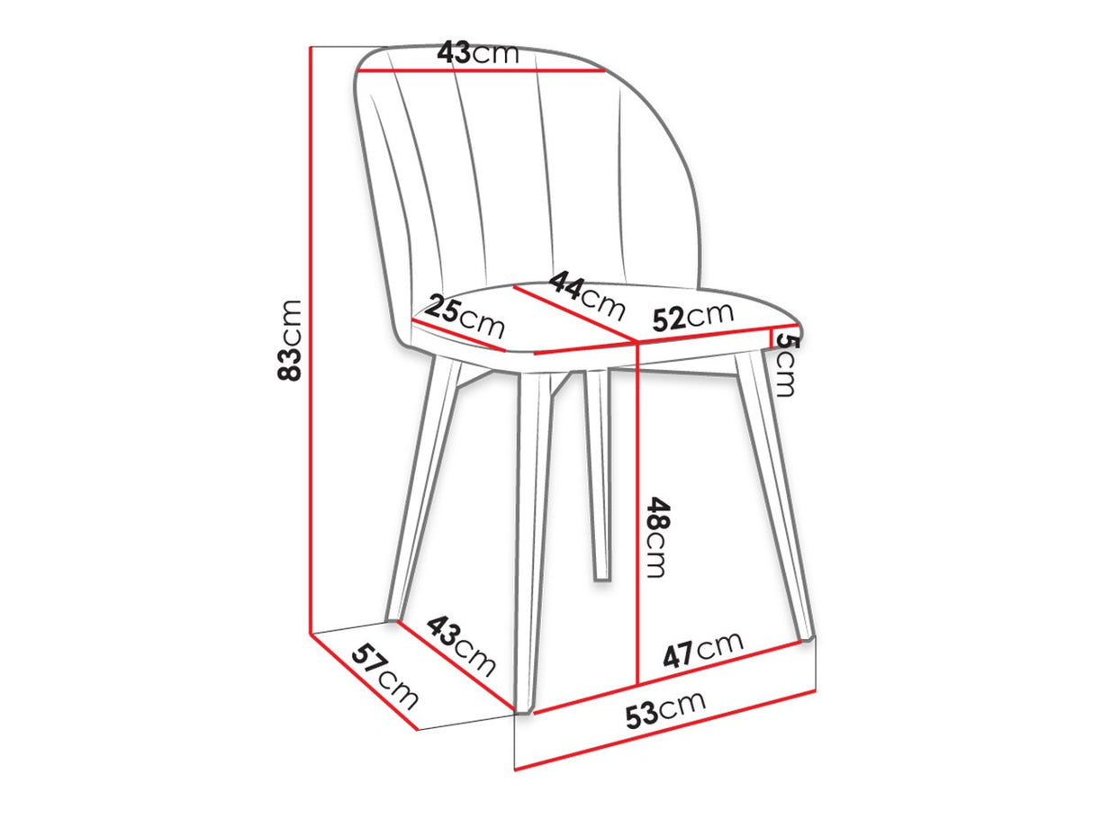 Szék S100 (ST100), Szín: Barna + Magic Velvet 2250