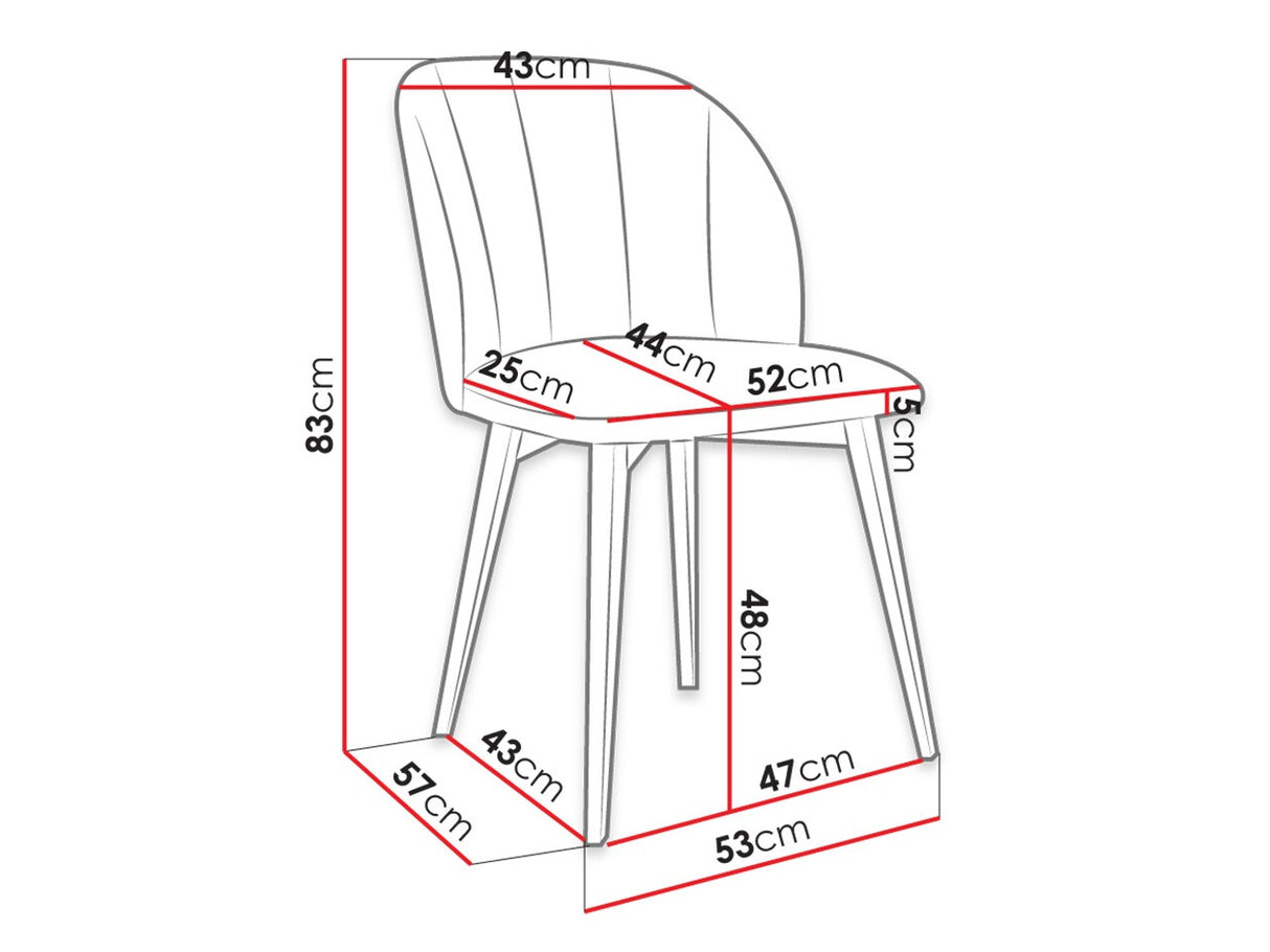 Szék S100 (ST100), Szín: Barna + Magic Velvet 2219