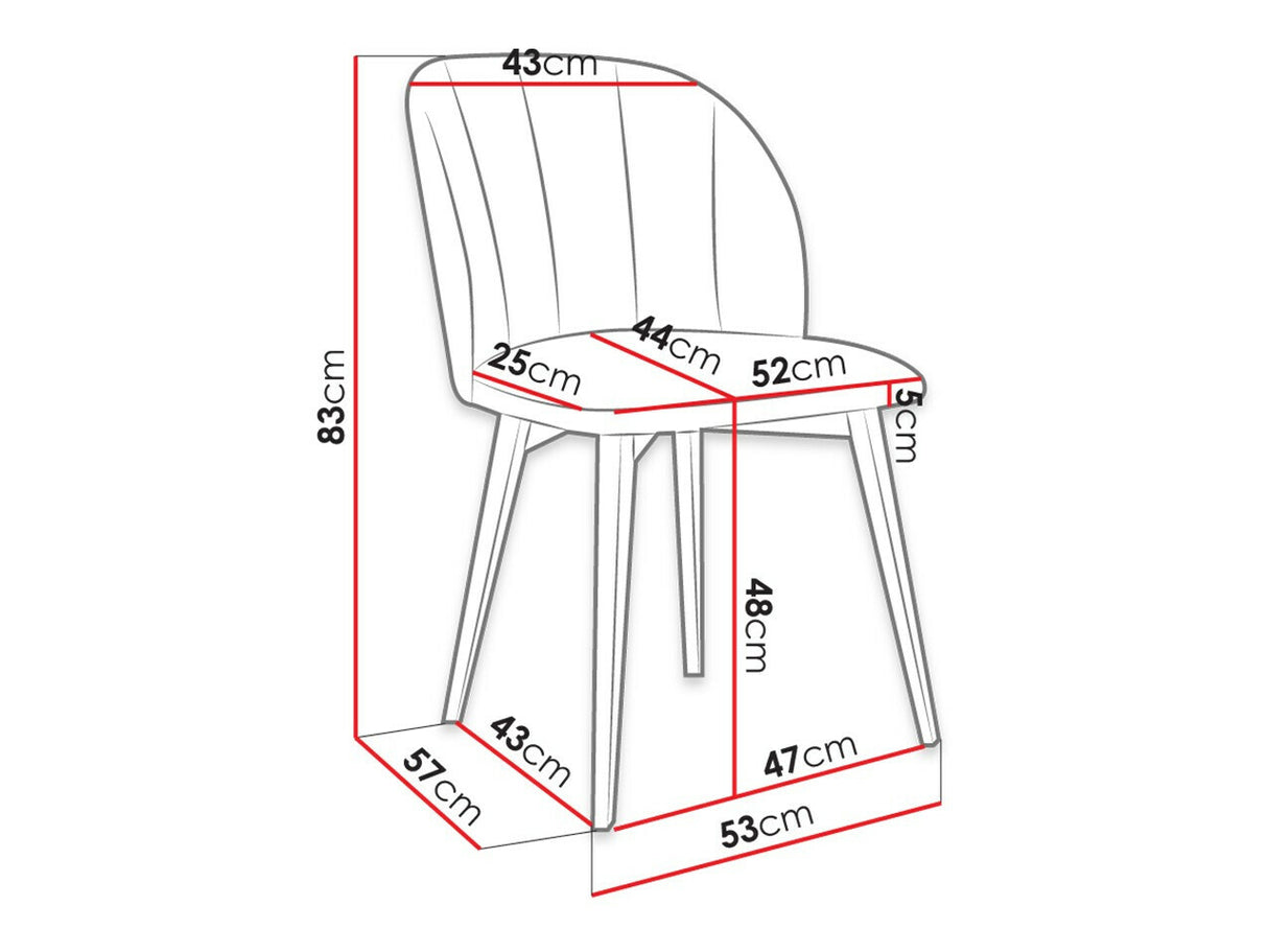 Szék S100 (ST100), Szín: Barna + Magic Velvet 2258