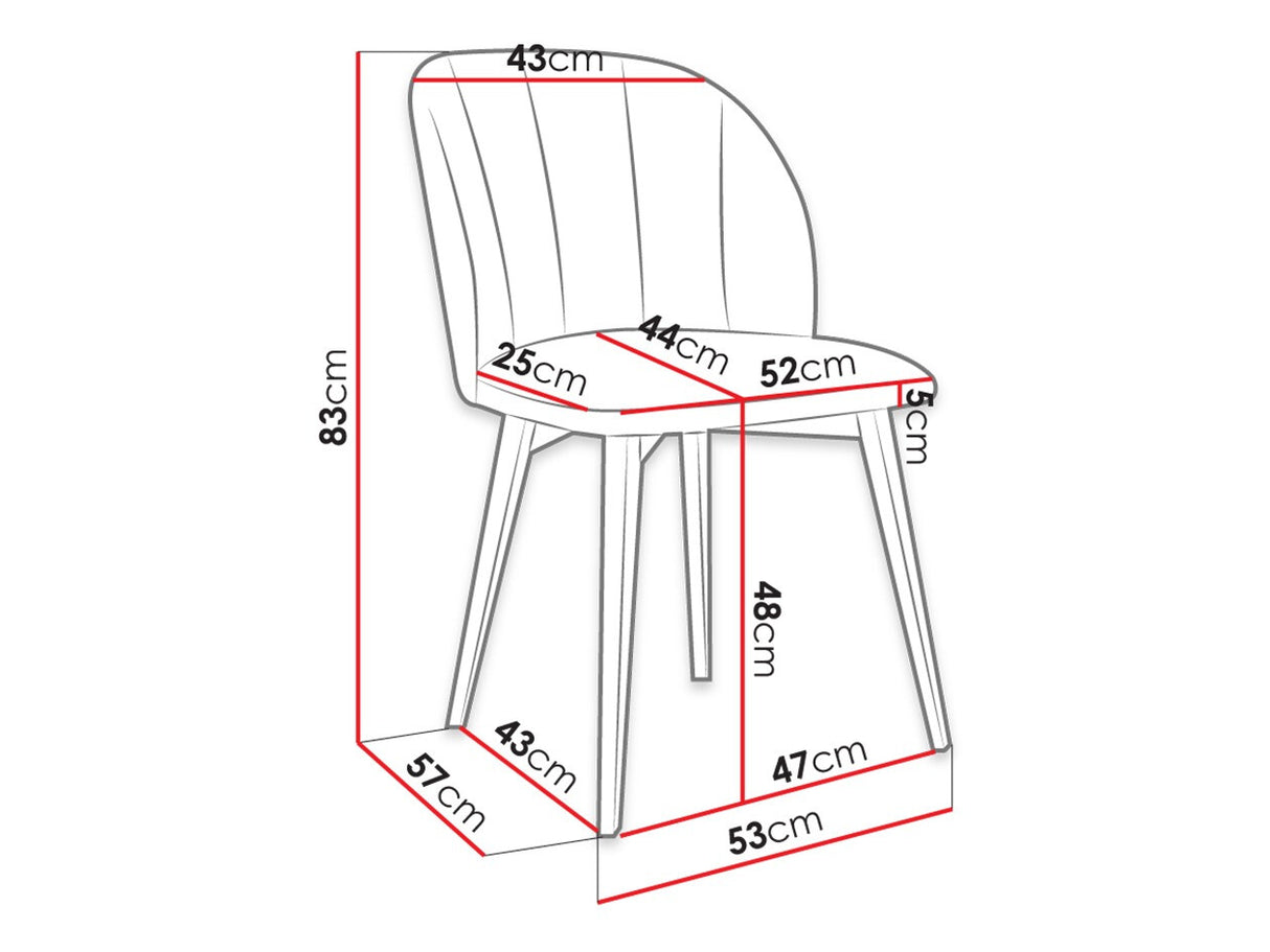 Szék S100 (ST100), Szín: Barna + Magic Velvet 2216