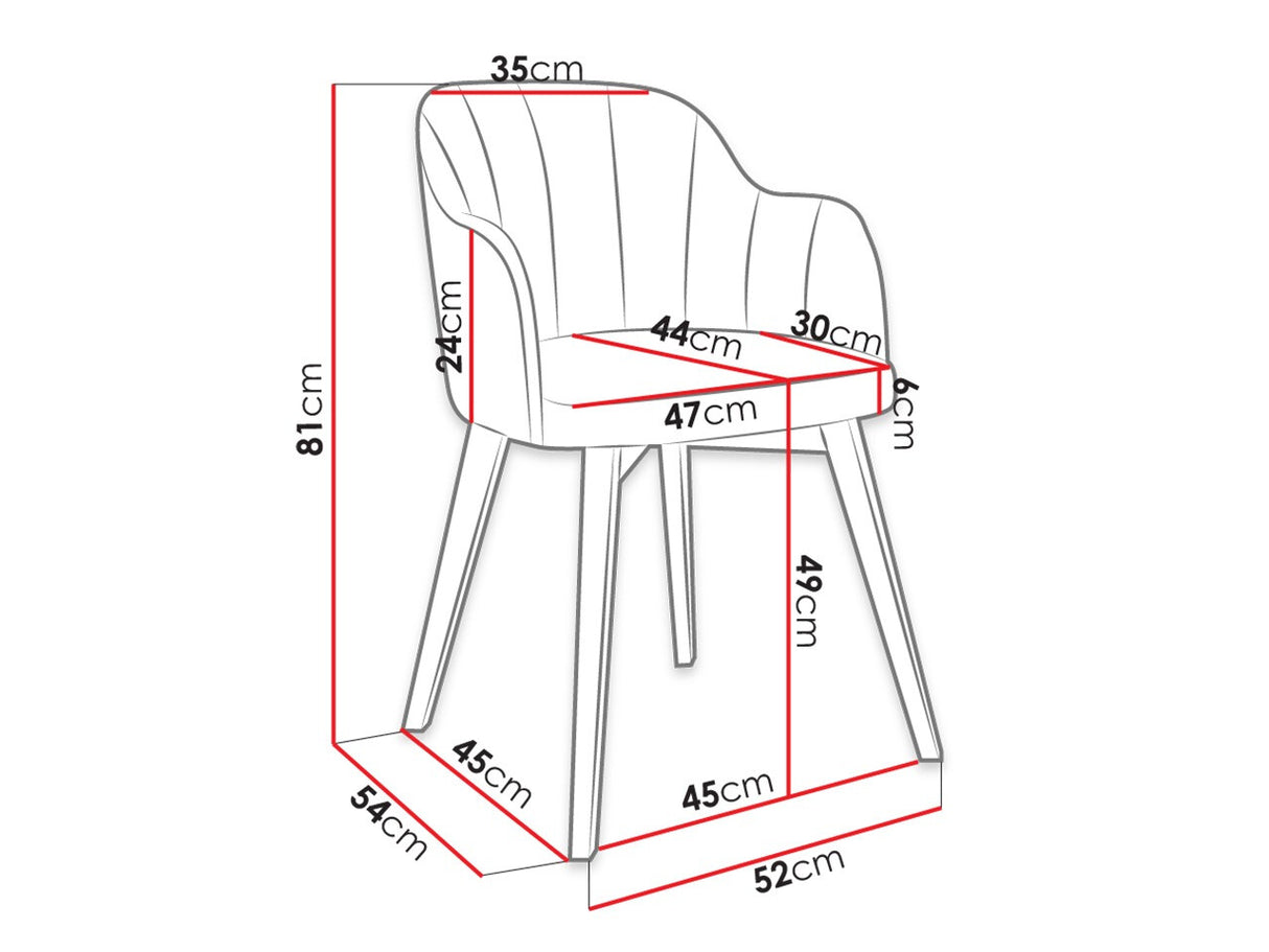 Szék S105 (ST105), Szín: Fekete + Baloo 2073