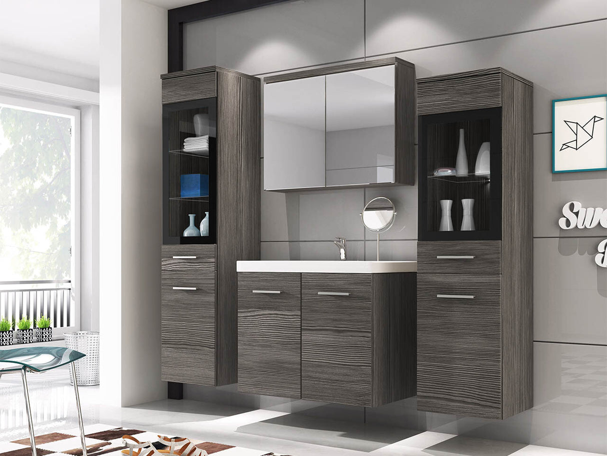 Fürdőszoba garnitúra Madrit II, Szín: Bodega, Led világítás: Nem