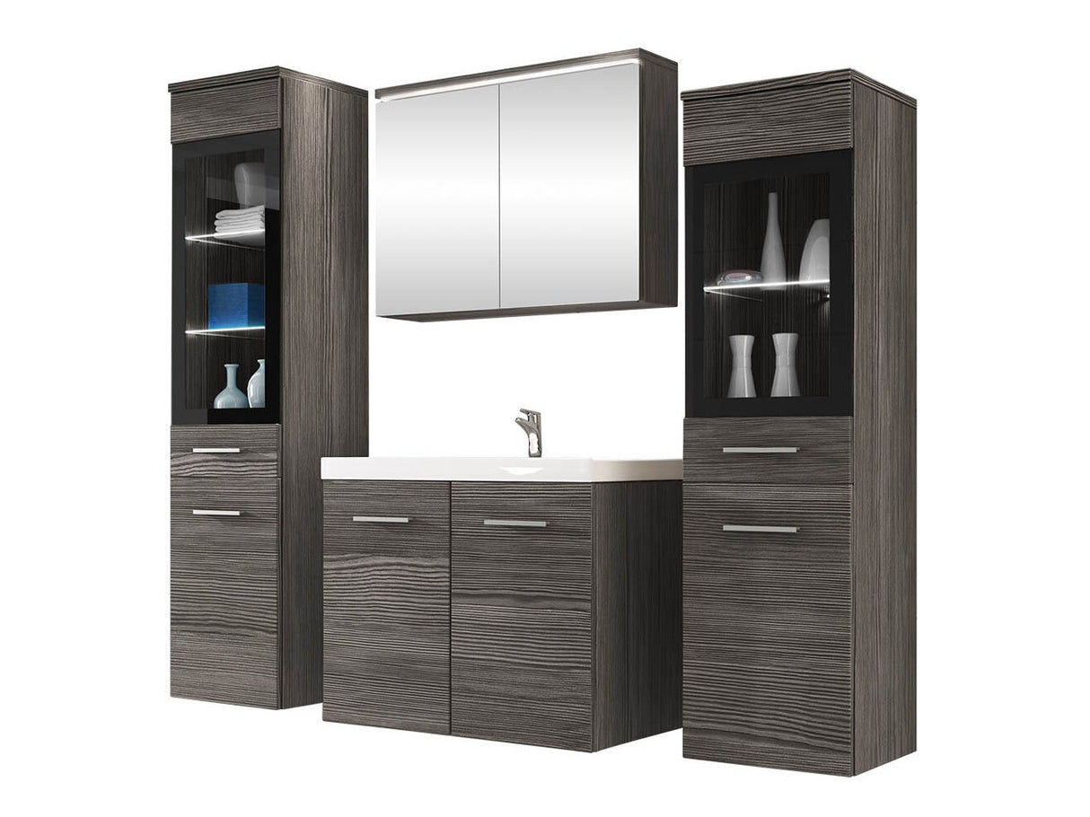 Fürdőszoba garnitúra Madrit II, Szín: Bodega, Led világítás: Igen fehér