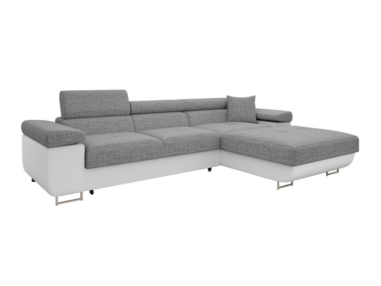 Sarokkanapé Narożnik TOREZIO MINI, Szín: Soft 017 + Lux 05, Változatok: Jobbos
