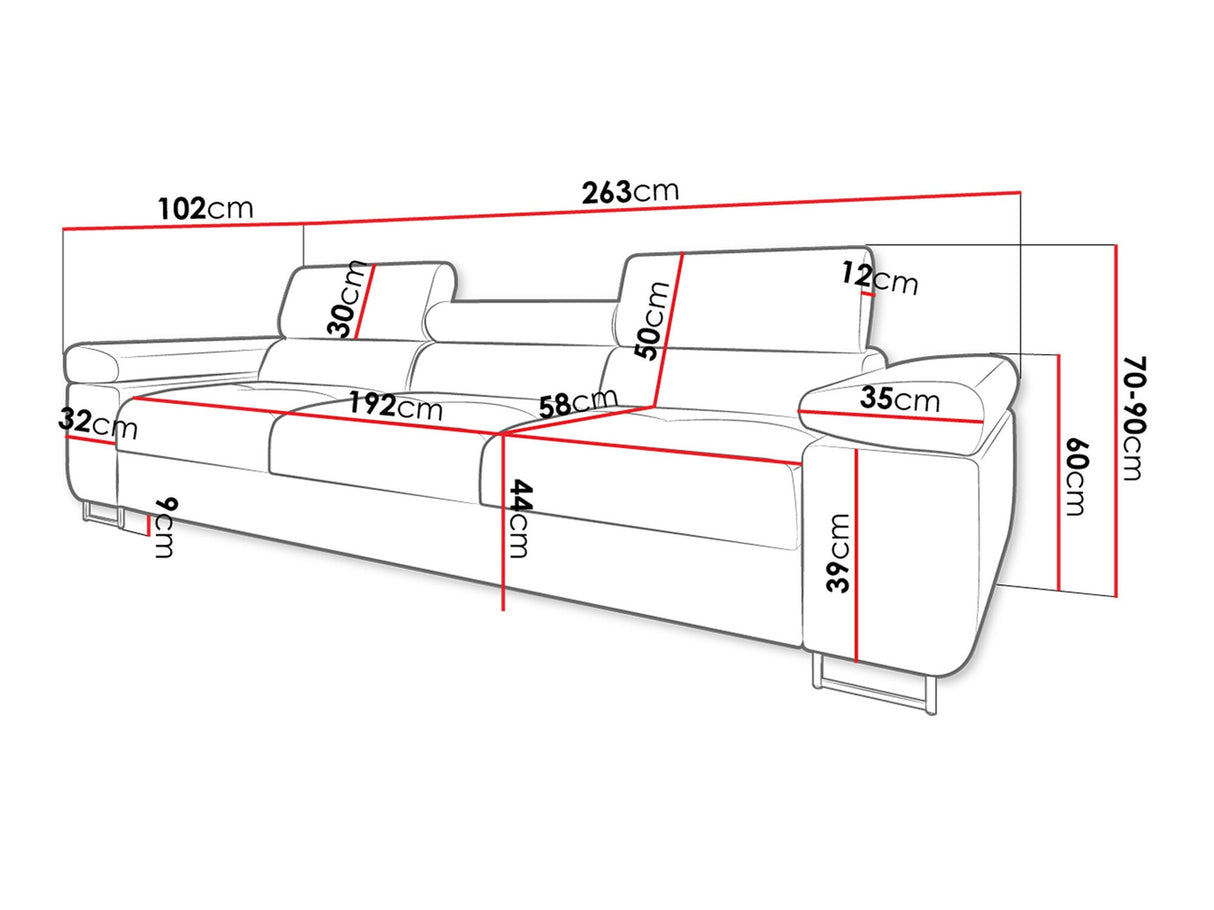 Kanapé Kanapé TOREZIO 3, Szín: Lux 05