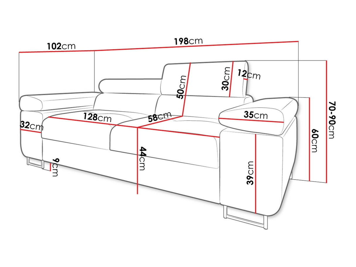 Kanapé Kanapé TOREZIO 2, Szín: Manila 16