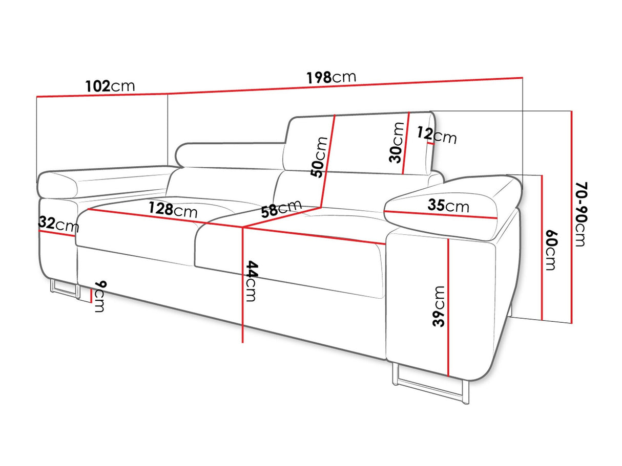 Kanapé Kanapé TOREZIO 2, Szín: Manila 18