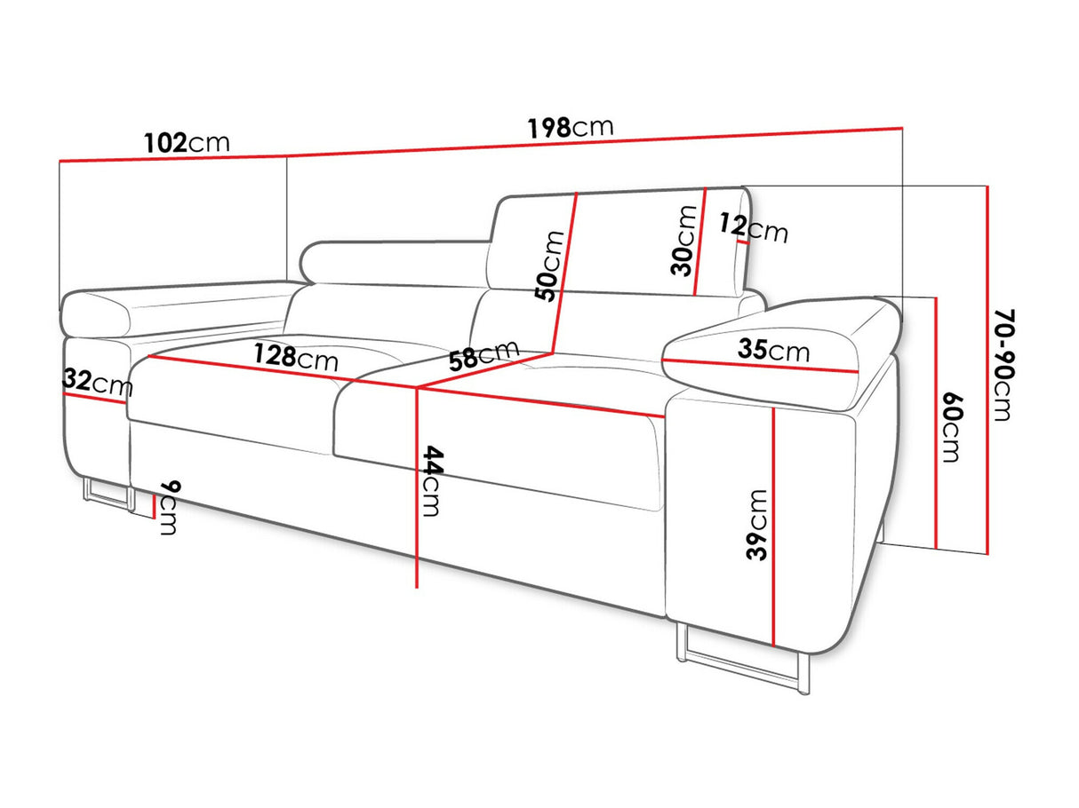 Kanapé Kanapé TOREZIO 2, Szín: Poso 05