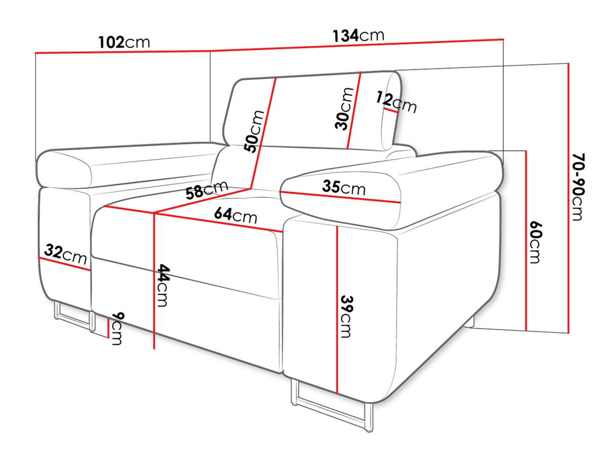 Fotel Fotel TOREZIO, Szín: Manila 18