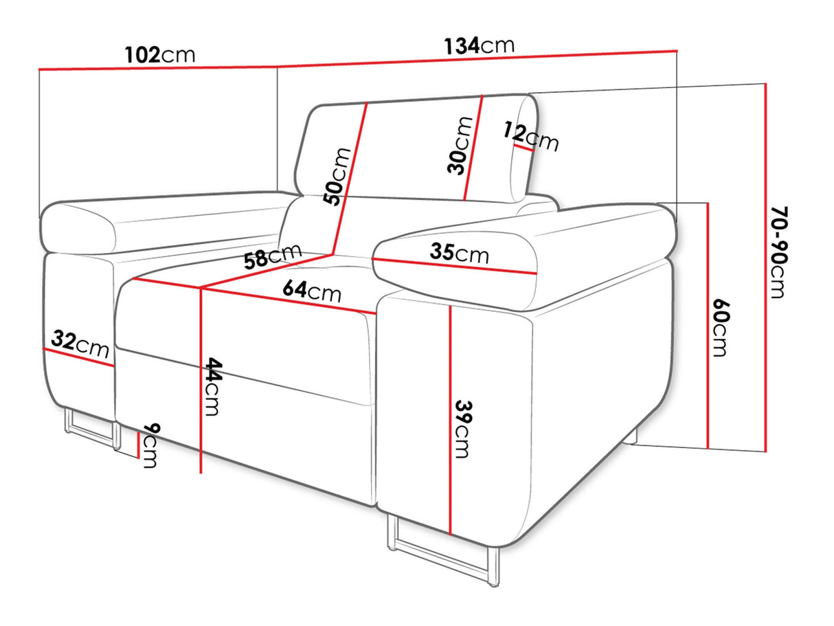 Fotel Fotel TOREZIO, Szín: Soft 017 + Lux 05