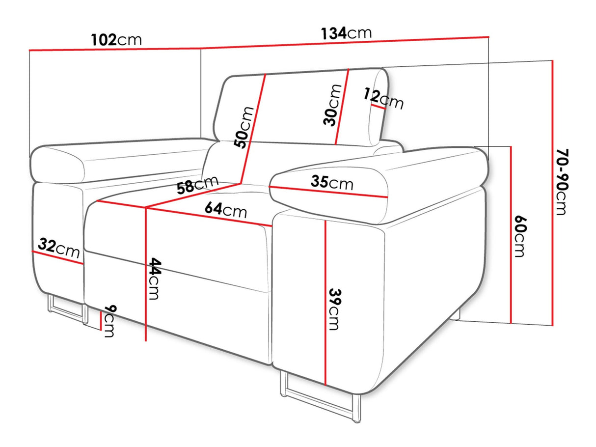 Fotel Fotel TOREZIO, Szín: Soft 029 + Lux 05