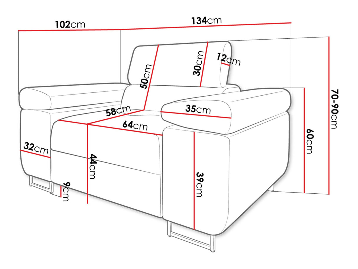 Fotel Fotel TOREZIO, Szín: Manila 02