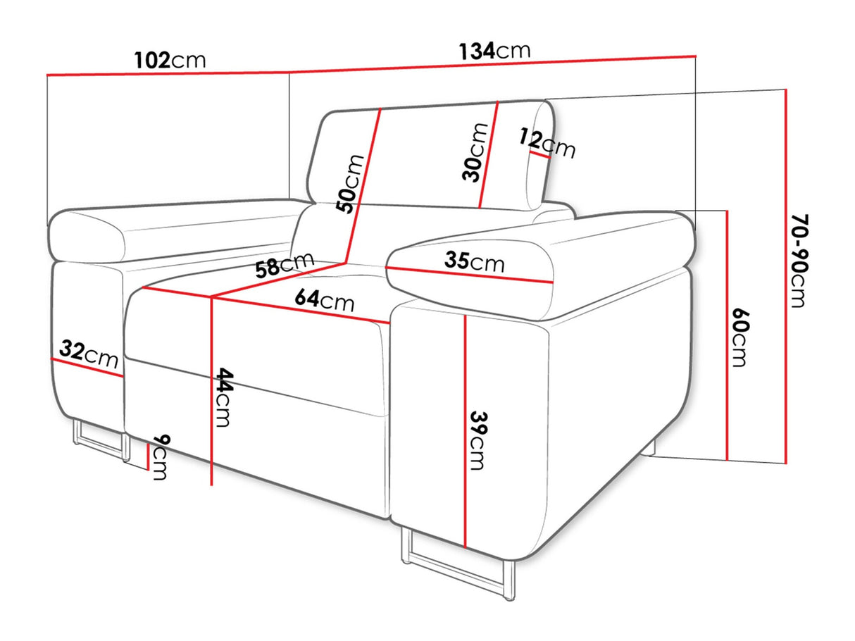 Fotel Fotel TOREZIO, Szín: Lux 05