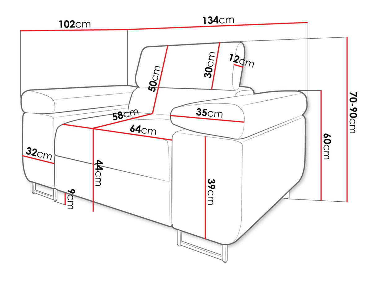 Fotel Fotel TOREZIO, Szín: Poso 110
