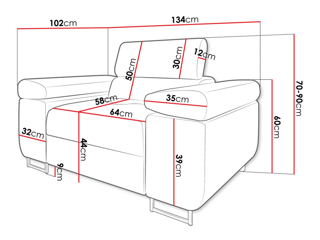 Fotel Fotel TOREZIO, Szín: Poso 05