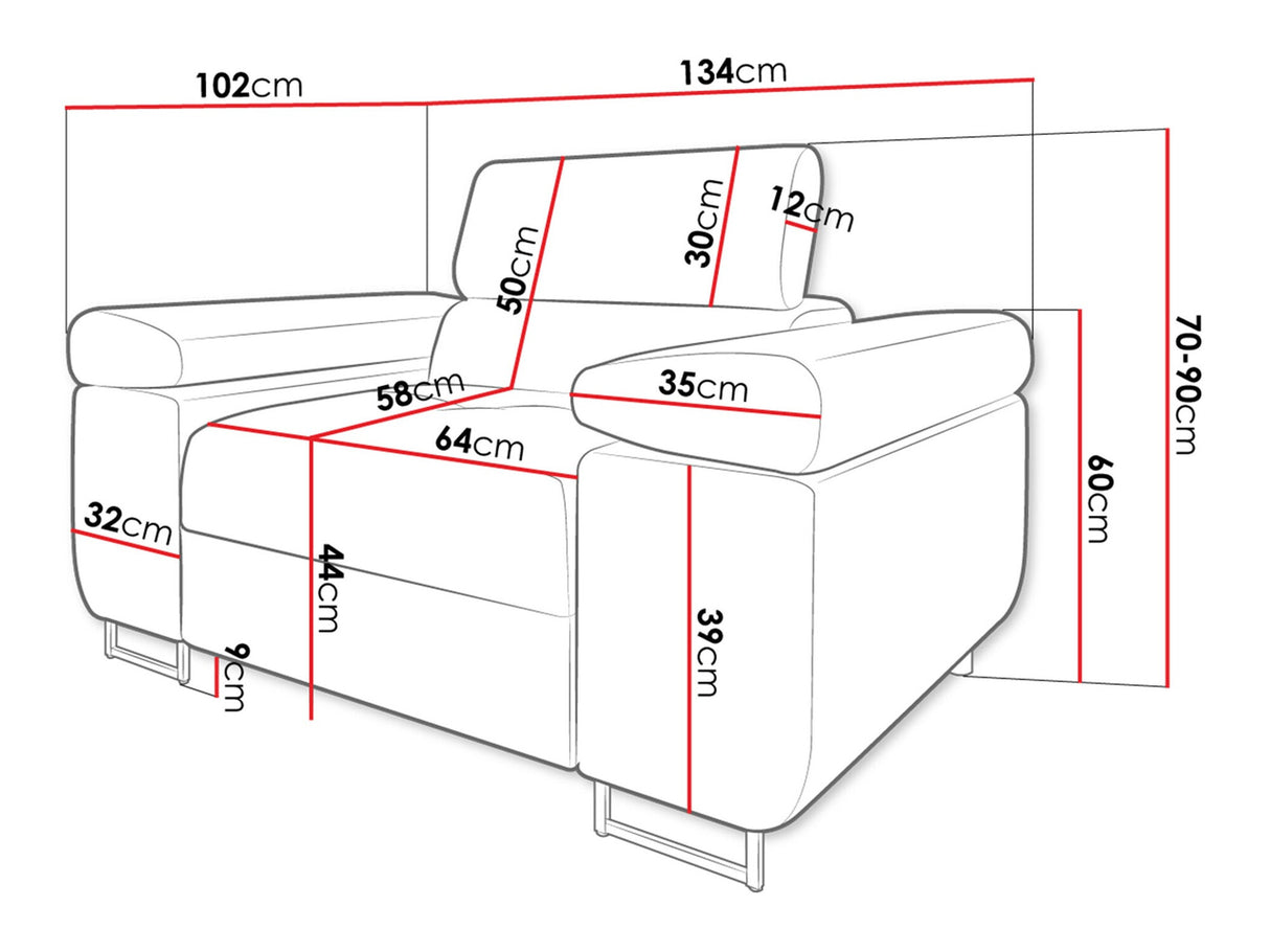 Fotel Fotel TOREZIO, Szín: Poso 39