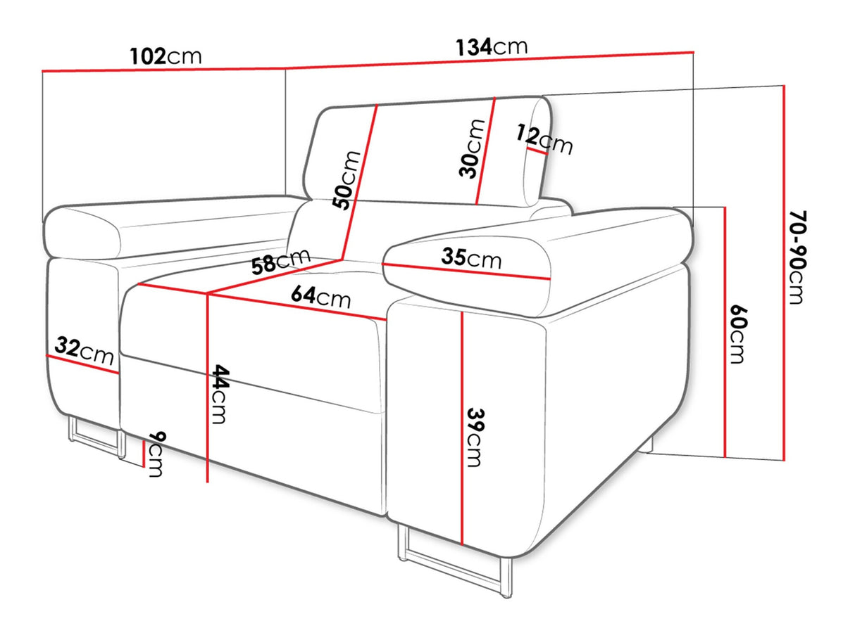 Fotel Fotel TOREZIO, Szín: Poso 135