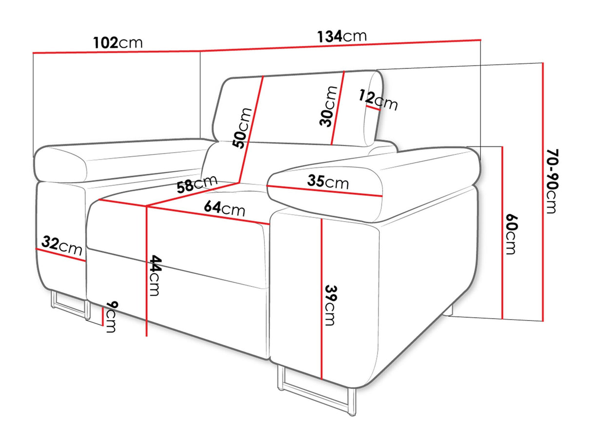 Fotel Fotel TOREZIO, Szín: Poso 47
