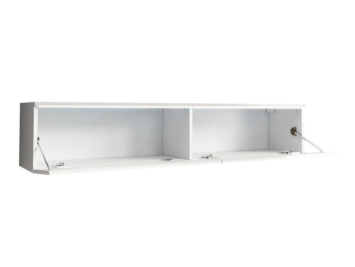 TV-állvány Lowboard D140 (Dlone 140), Led világítás: Igen, Szín: Grafit