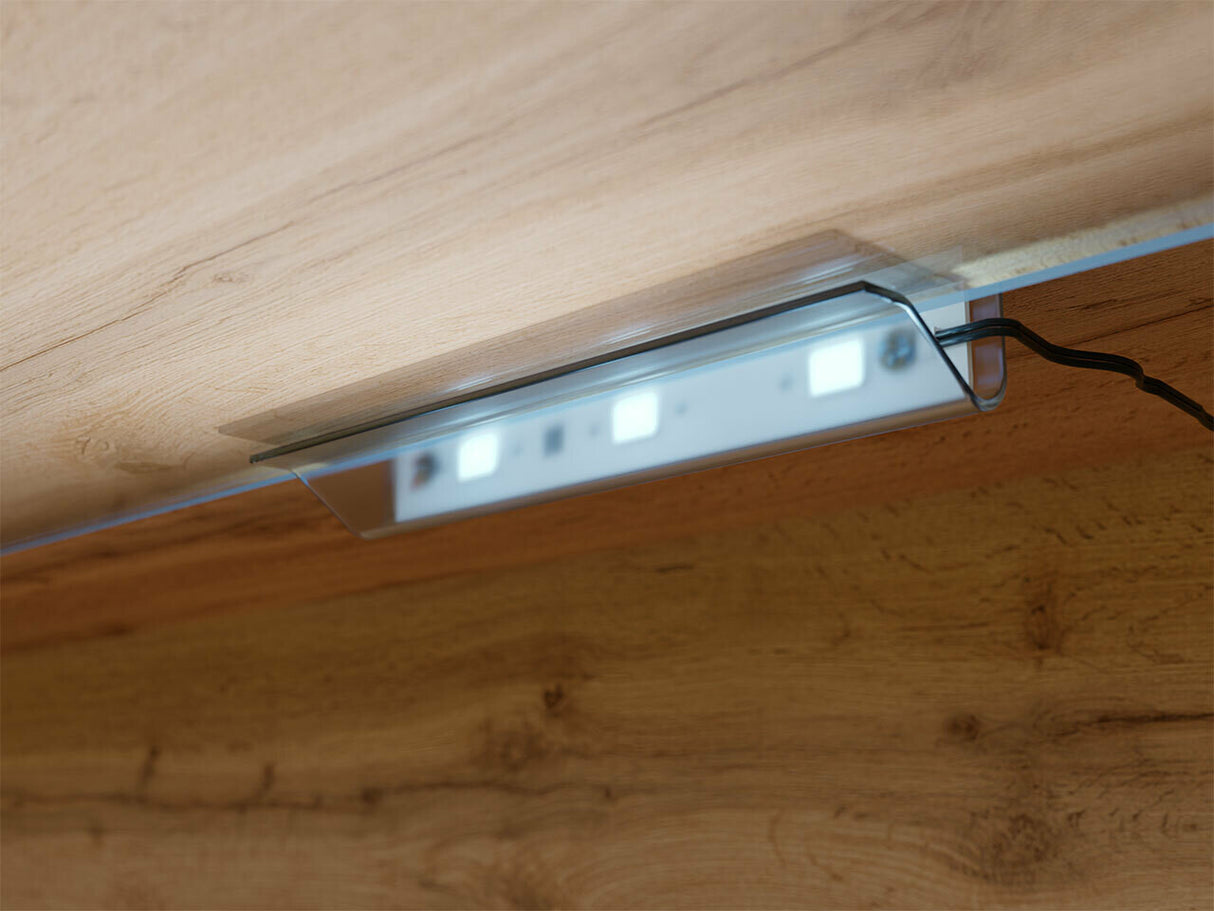 TV-állvány Lowboard D140 (Dlone 140), Led világítás: Igen, Szín: Grafit