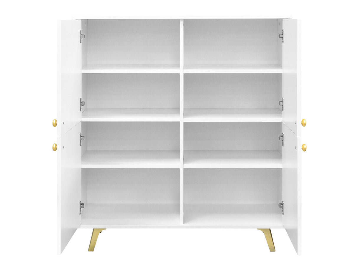 Szekrény Komoda SIENA D4, Szín: Fehér