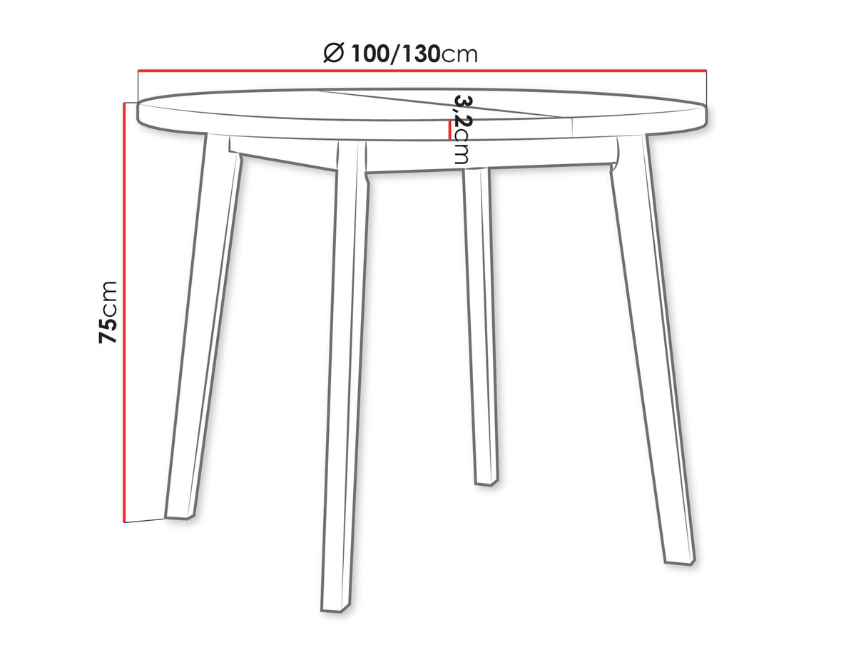 Asztal Stół OSLO 3 L LAMINAT, Szín: Artisan tölgy + Fehér