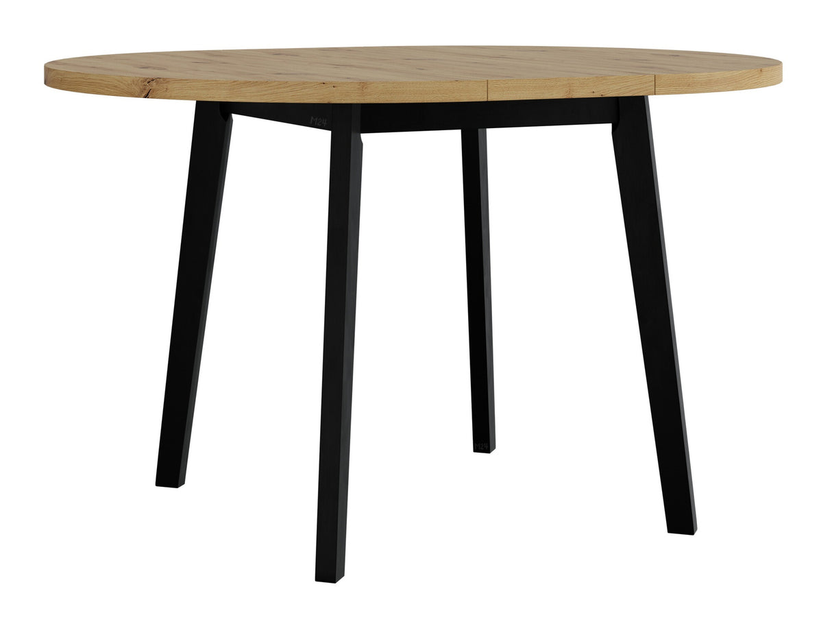 Asztal Stół OSLO 3 L LAMINAT, Szín: Artisan tölgy + Fekete