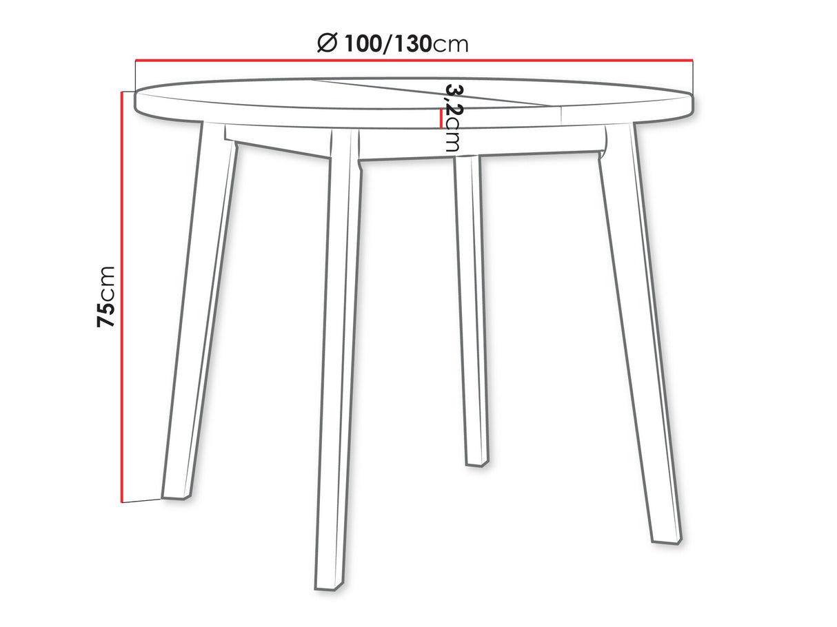 Asztal Stół OSLO 3 L LAMINAT, Szín: Artisan tölgy + Fekete