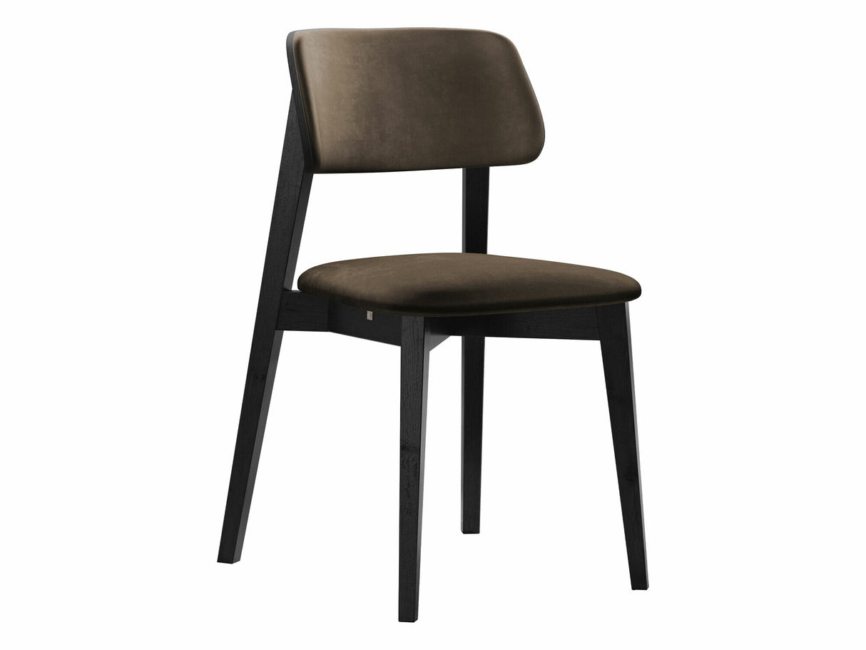 Szék Krzesło tapicerowane KT63/C, Kárpit: Magic Velvet 2205, Fa színe: Fekete