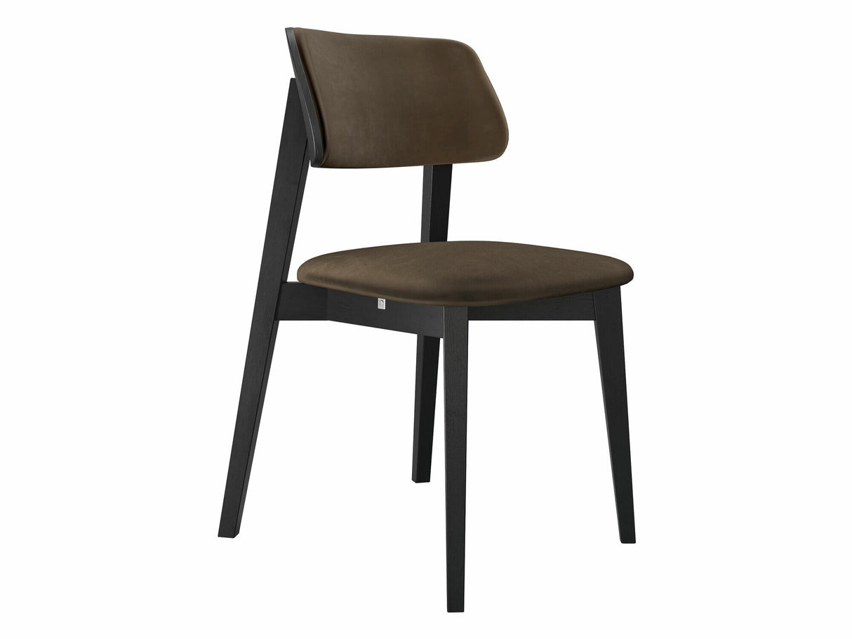 Szék Krzesło tapicerowane KT63/C, Kárpit: Magic Velvet 2205, Fa színe: Fekete