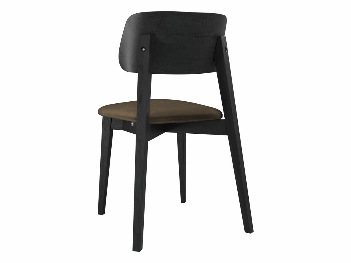 Szék Krzesło tapicerowane KT63/C, Kárpit: Magic Velvet 2205, Fa színe: Fekete