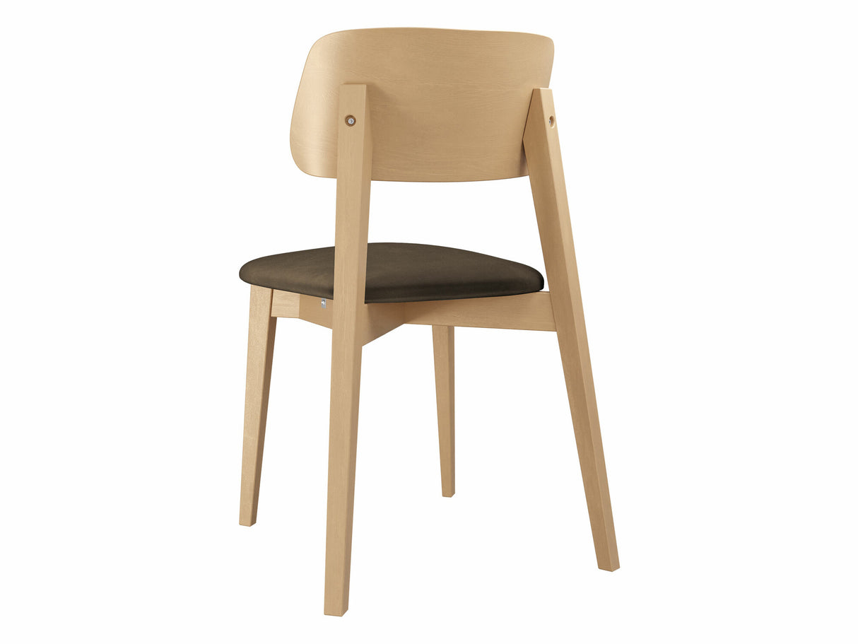 Szék Krzesło tapicerowane KT63/C, Kárpit: Magic Velvet 2205, Fa színe: Bükkfa