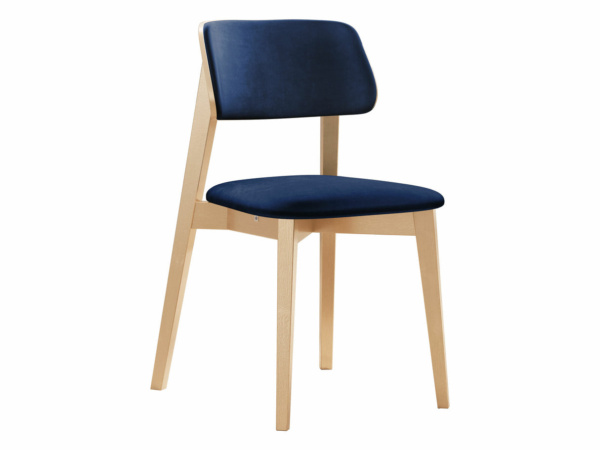 Szék Krzesło tapicerowane KT63/C, Kárpit: Magic Velvet 2216, Fa színe: Bükkfa
