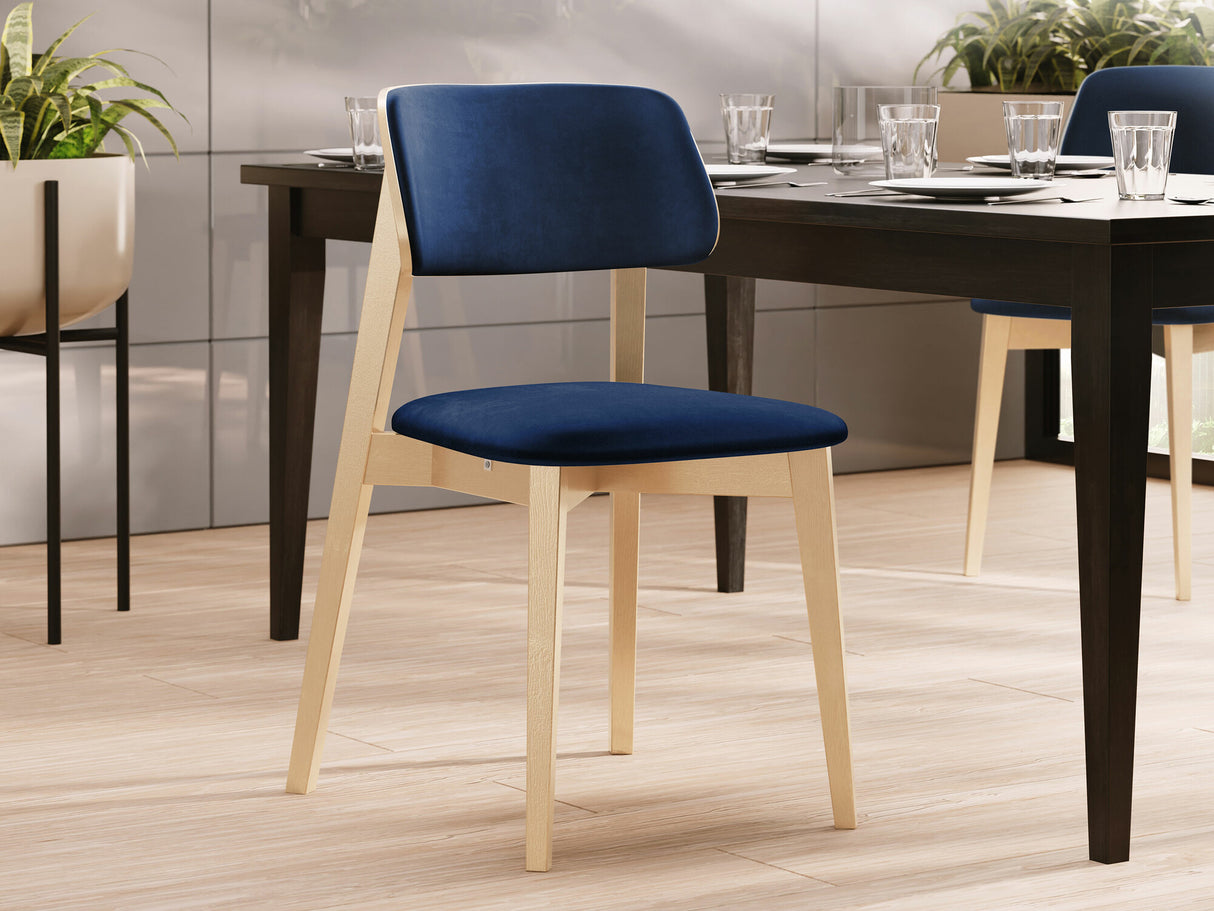 Szék Krzesło tapicerowane KT63/C, Kárpit: Magic Velvet 2216, Fa színe: Bükkfa