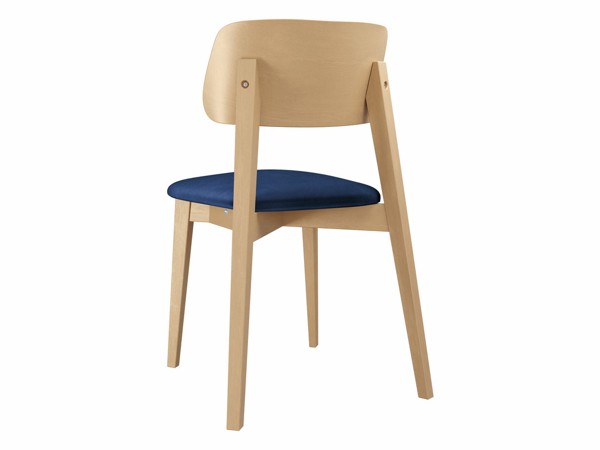 Szék Krzesło tapicerowane KT63/C, Kárpit: Magic Velvet 2216, Fa színe: Bükkfa