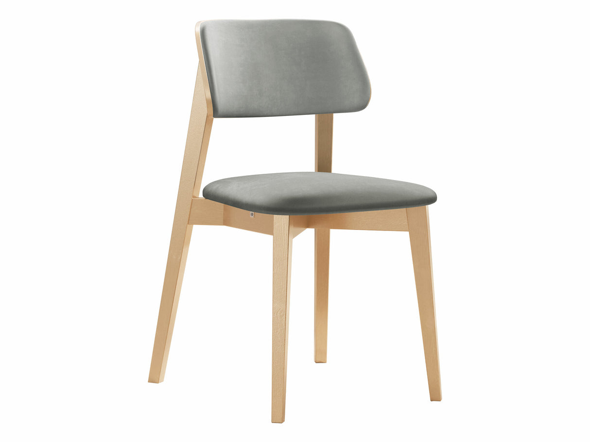 Szék Krzesło tapicerowane KT63/C, Kárpit: Magic Velvet 2217, Fa színe: Bükkfa