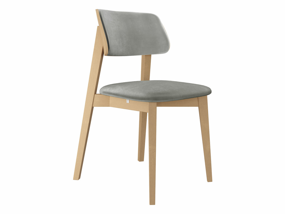 Szék Krzesło tapicerowane KT63/C, Kárpit: Magic Velvet 2217, Fa színe: Bükkfa