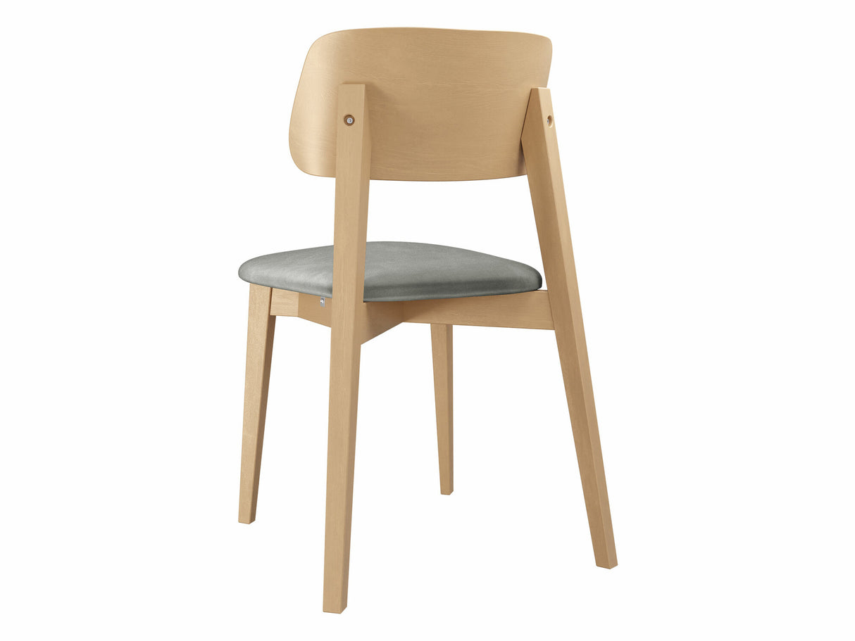 Szék Krzesło tapicerowane KT63/C, Kárpit: Magic Velvet 2217, Fa színe: Bükkfa