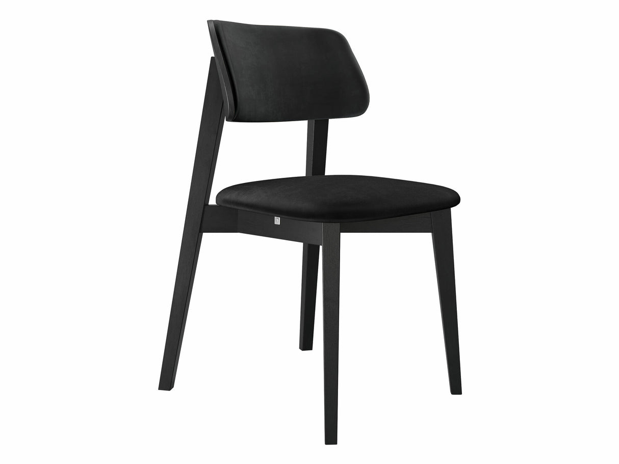 Szék Krzesło tapicerowane KT63/C, Kárpit: Magic Velvet 2219, Fa színe: Fekete