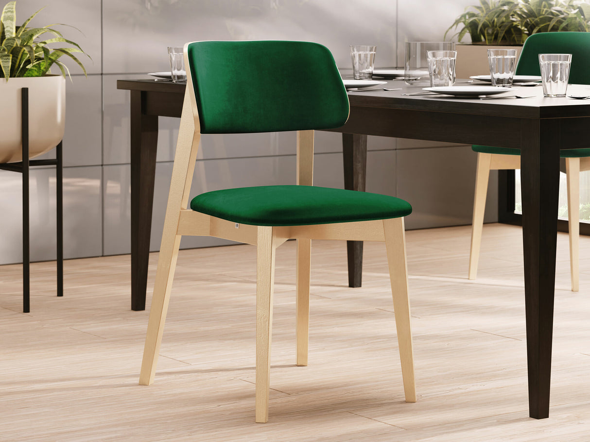 Szék Krzesło tapicerowane KT63/C, Kárpit: Magic Velvet 2225, Fa színe: Bükkfa