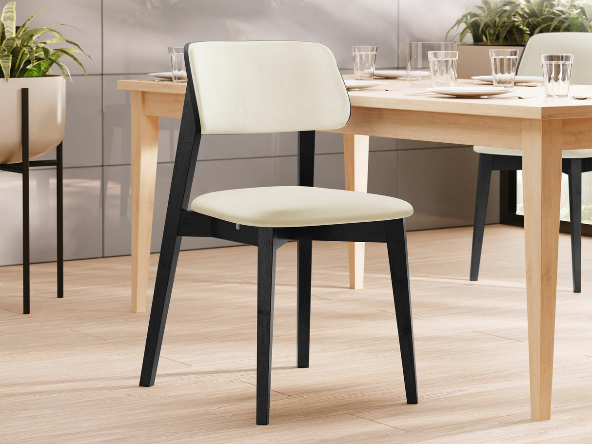 Szék Krzesło tapicerowane KT63/C, Kárpit: Magic Velvet 2250, Fa színe: Fekete