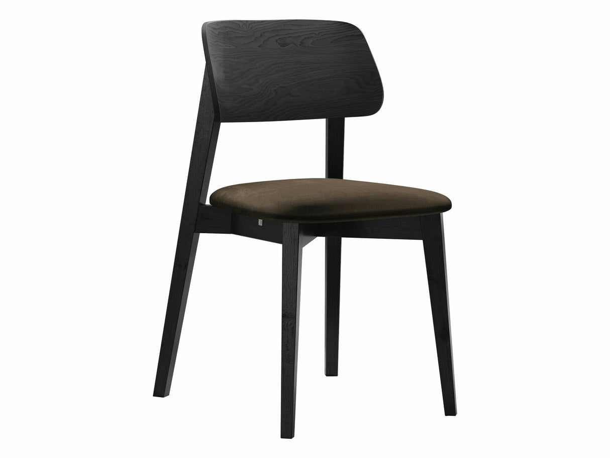 Szék Krzesło tapicerowane KT63, Kárpit: Magic Velvet 2205, Fa színe: Fekete
