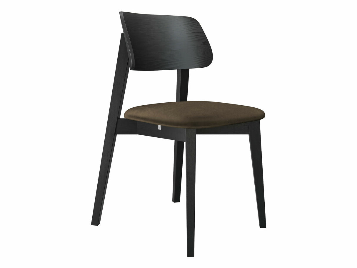 Szék Krzesło tapicerowane KT63, Kárpit: Magic Velvet 2205, Fa színe: Fekete