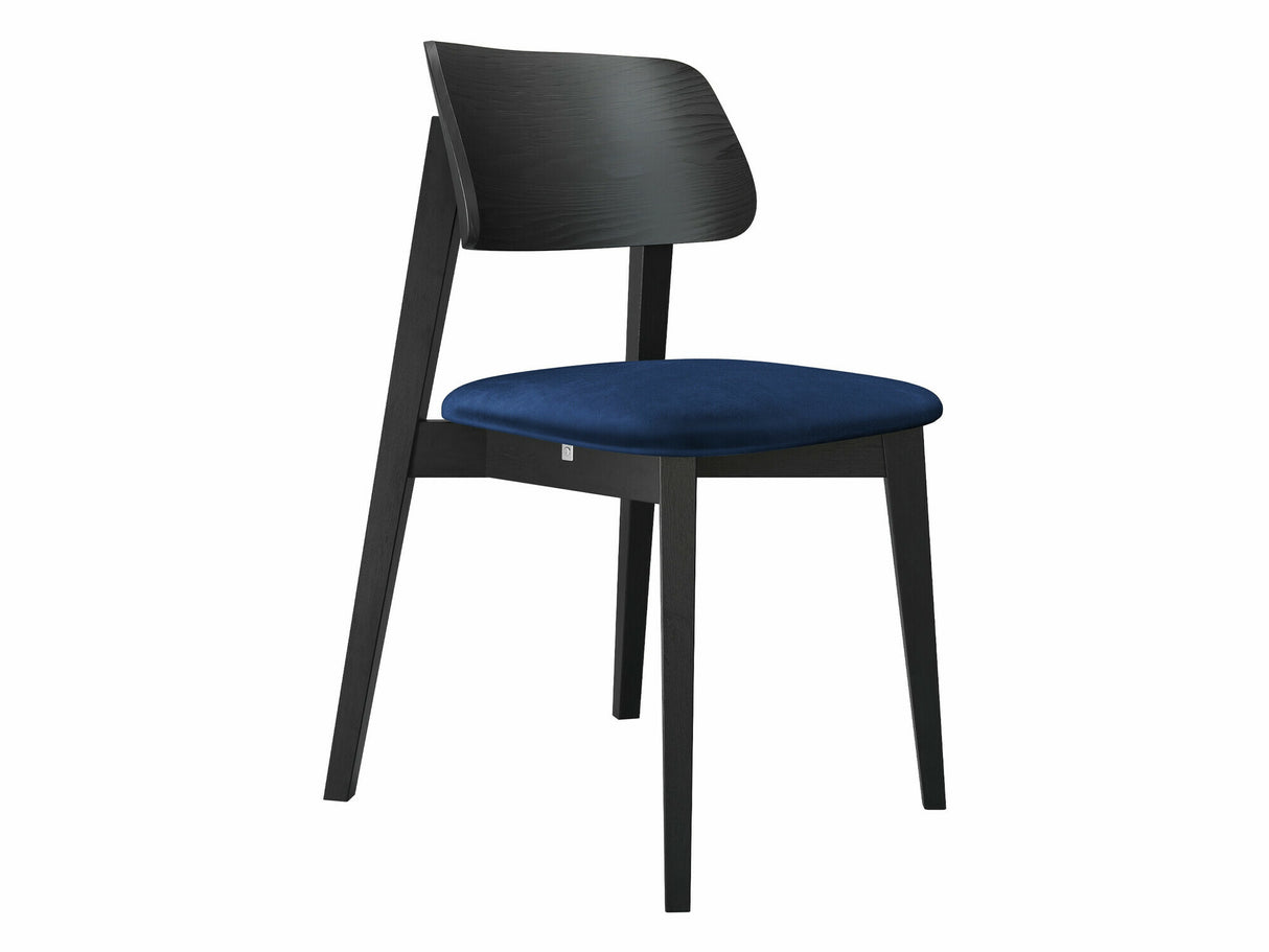 Szék Krzesło tapicerowane KT63, Kárpit: Magic Velvet 2216, Fa színe: Fekete