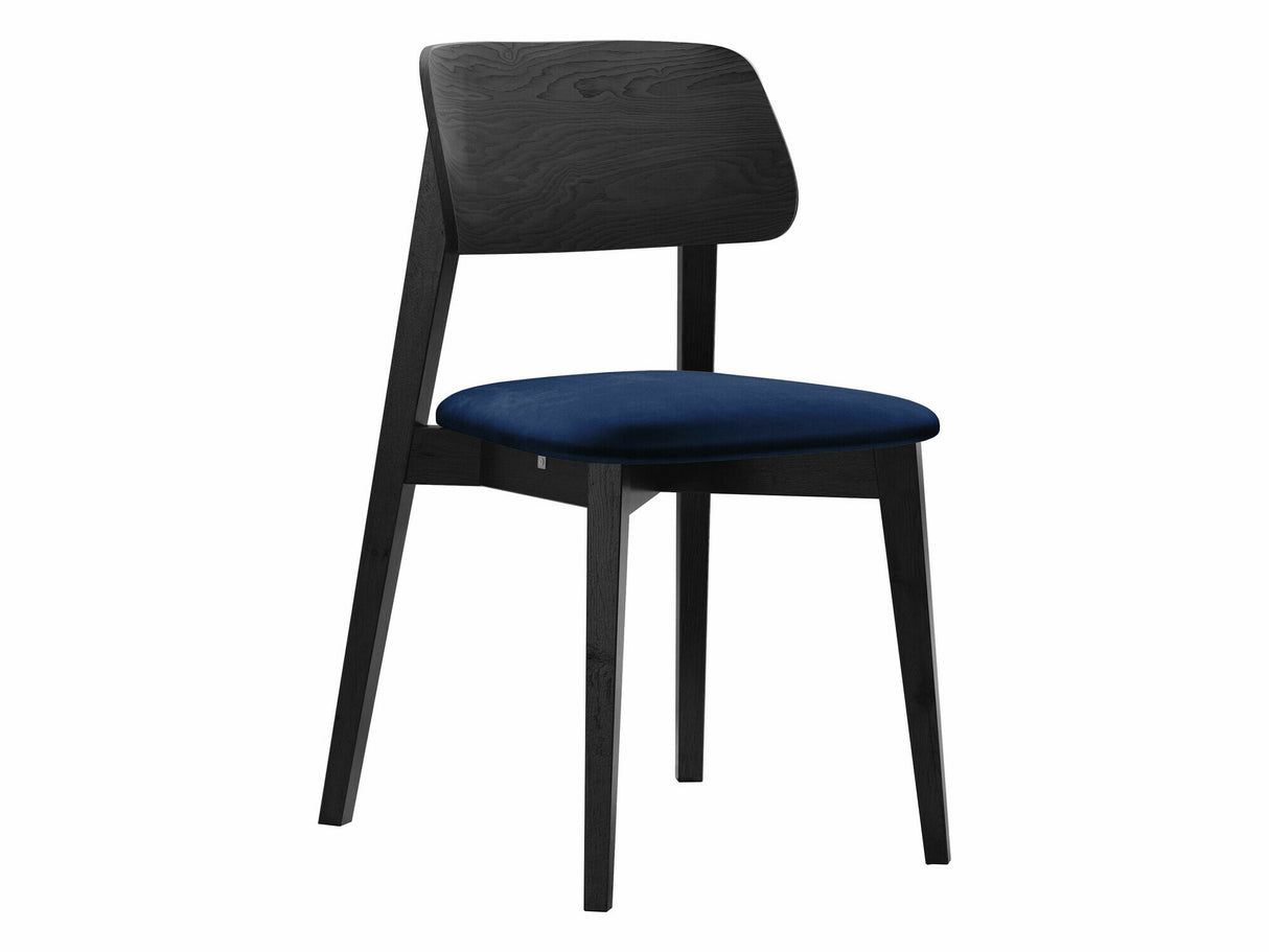 Szék Krzesło tapicerowane KT63, Kárpit: Magic Velvet 2216, Fa színe: Fekete