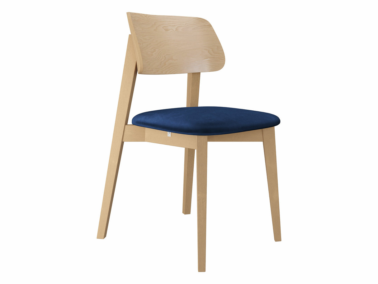 Szék Krzesło tapicerowane KT63, Kárpit: Magic Velvet 2216, Fa színe: Bükkfa