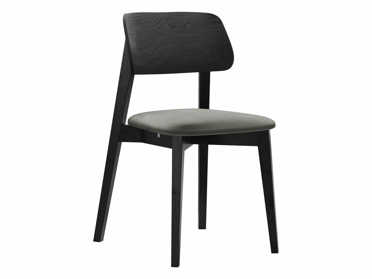 Szék Krzesło tapicerowane KT63, Kárpit: Magic Velvet 2217, Fa színe: Fekete