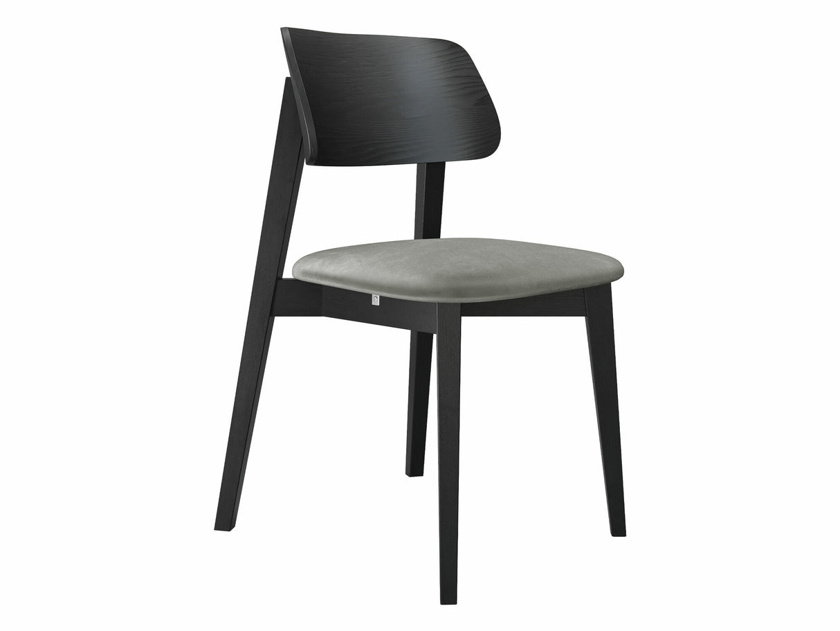 Szék Krzesło tapicerowane KT63, Kárpit: Magic Velvet 2217, Fa színe: Fekete