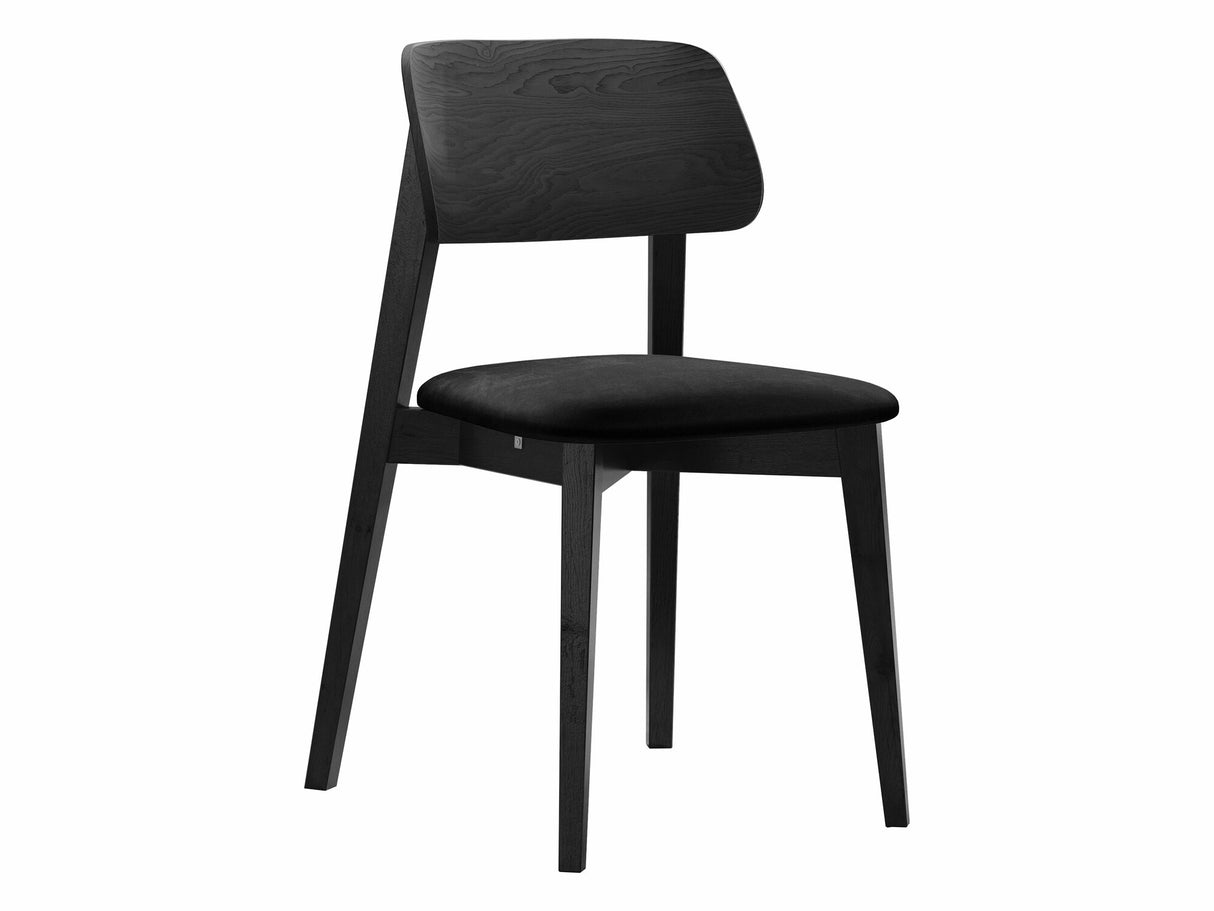 Szék Krzesło tapicerowane KT63, Kárpit: Magic Velvet 2219, Fa színe: Fekete