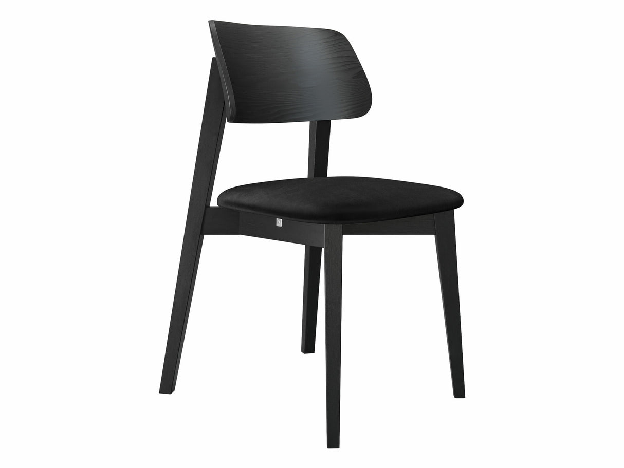 Szék Krzesło tapicerowane KT63, Kárpit: Magic Velvet 2219, Fa színe: Fekete